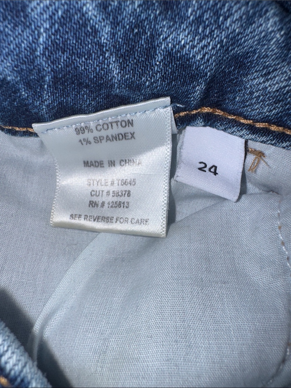 12th Tribe Wide Straight Leg Jeans in Medium Blue Denim - Picture 6 of 11